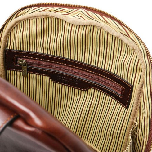 Perth - 2 Compartments leather backpack